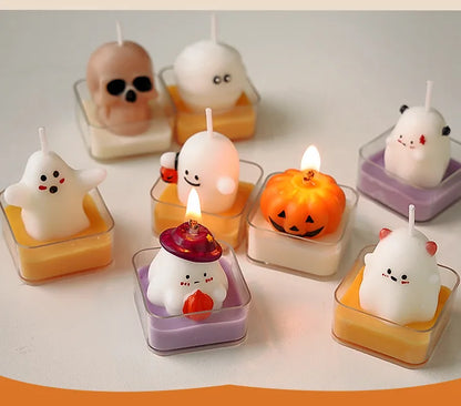 Halloween Fun Scented Candles - Handmade Decor for Home