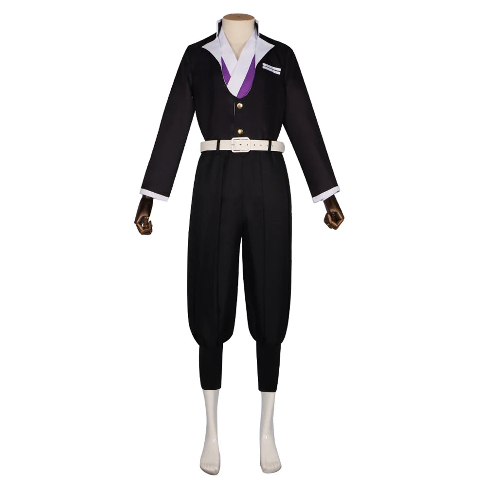 Anime Himejima Gyomei Costume With Shirt Pants Cloak Belt Robe for Men