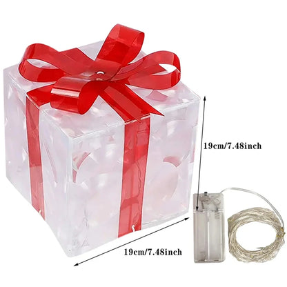 Outdoor Glowing Gifts Box Decoration