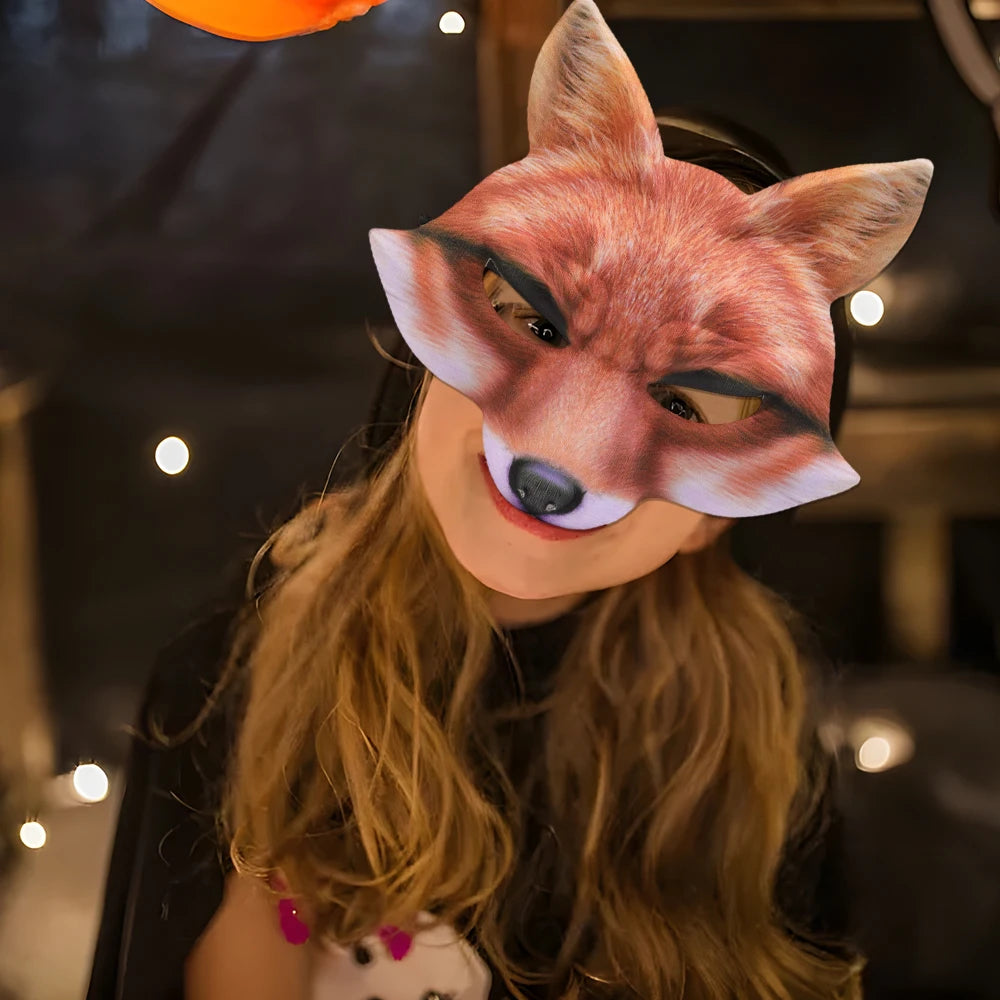 Half Face Cover Fox Mask - Festivewarehouse™