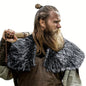 Fur Collar Winter Clothing King Warrior Cloak
