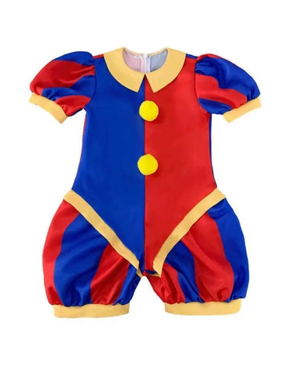 Halloween Pomni Clown Costume for Adult Kids