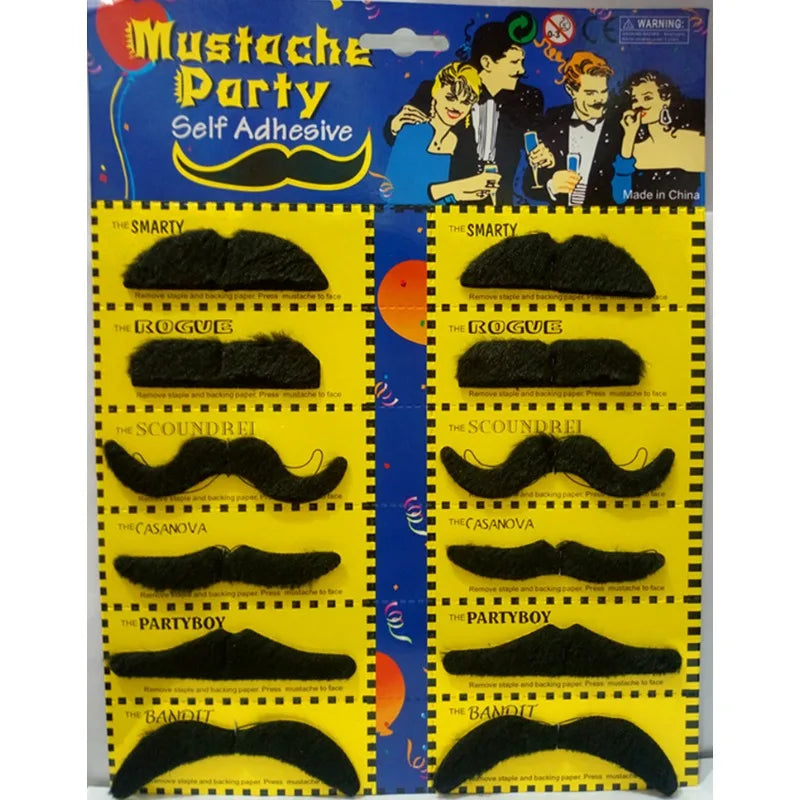Kids Adult Masquerade 12PCS Funny Fake