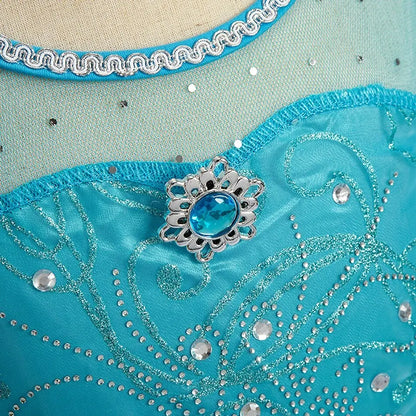 Halloween Elsa Dress for Girls Children Party
