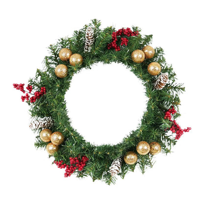 Christmas Wreath - Elegant Seasonal Decor - Decorative Wreath for Home & Holiday