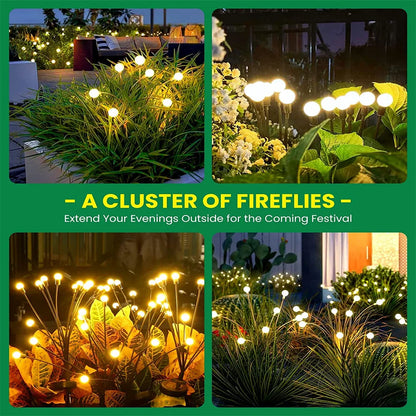 10LED Solar Firefly Lights Elegant Seasonal Piece