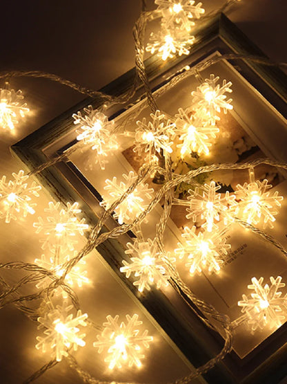 1.5/3m String Light - Snowflake Battery Powered Garland