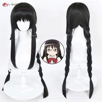 Anime Wigs Akemi Homura Cosplay Wig 90cm