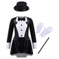 Girls Magician Costume Set Long Sleeve