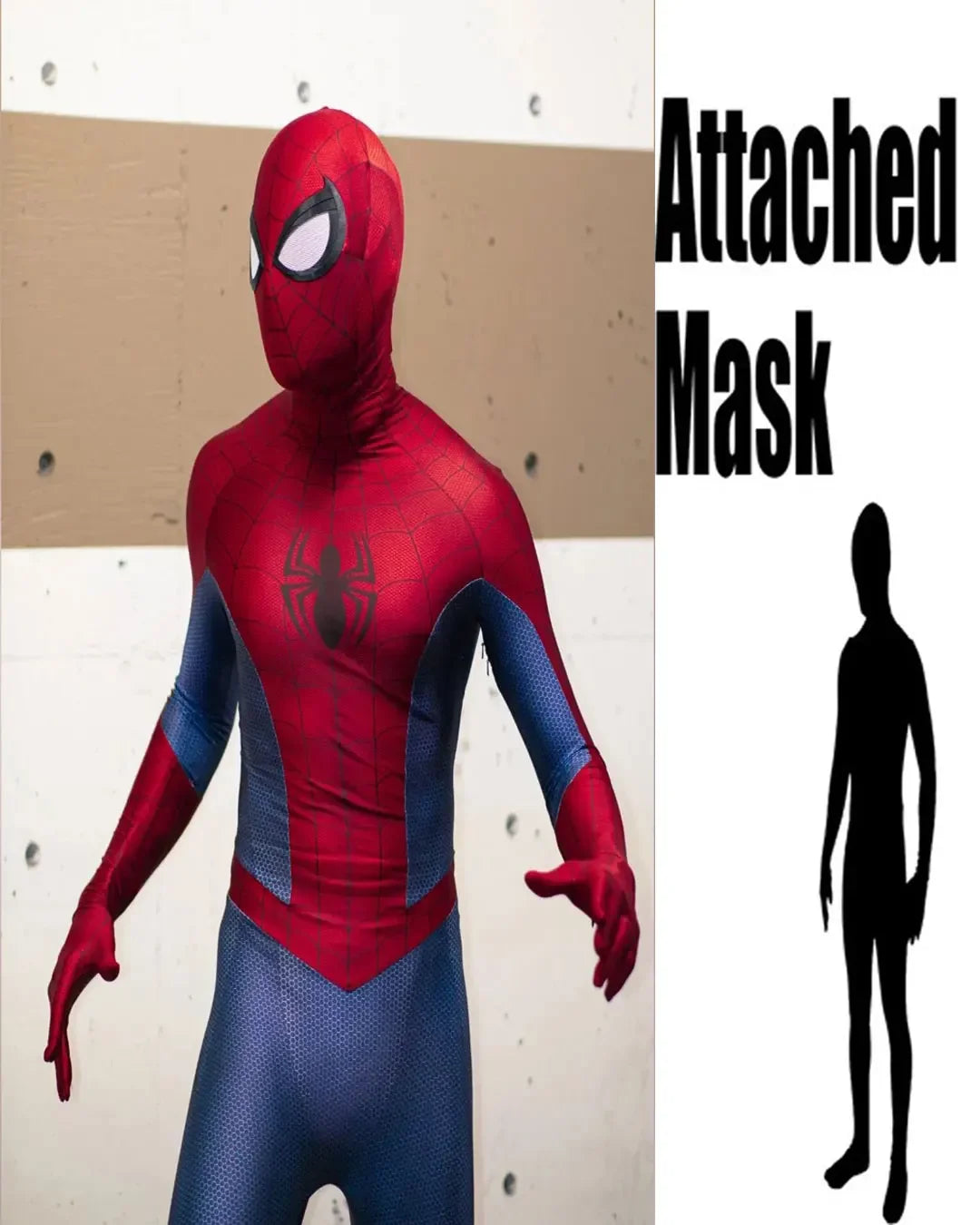 Halloween Men Spider Cosplay Costume  Jumpsuit