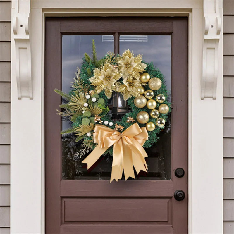 Christmas Wreath - Elegant Seasonal Decor - Decorative Wreath for Home & Holiday