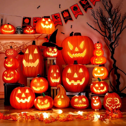 1Pc Decorative Pumpkin With Light