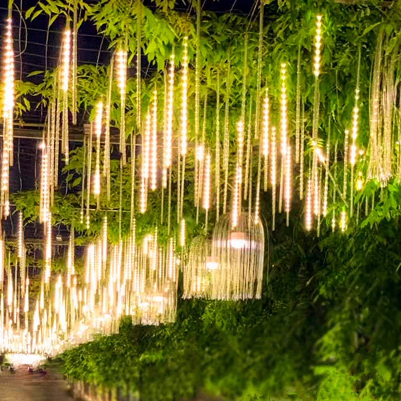 Solar Meteor Shower LED String Light