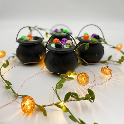 12pcs Halloween Candy Bucket Cauldron Holder