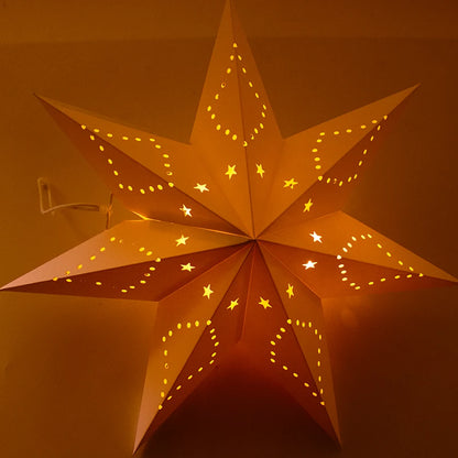 1pc White Hallow Out Star Hanging Decoration