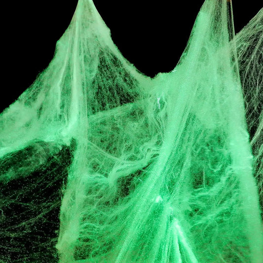 Glow in The Dark Fake Spider Webs