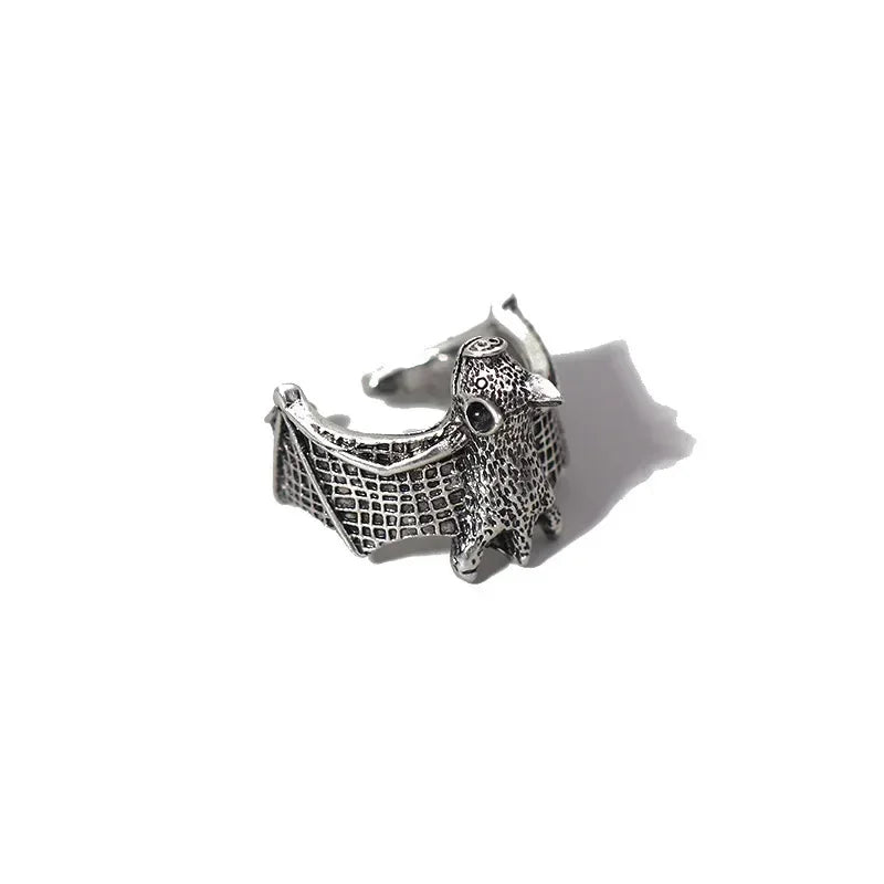 Halloween Vintage Bat Design Wing Rings for Women