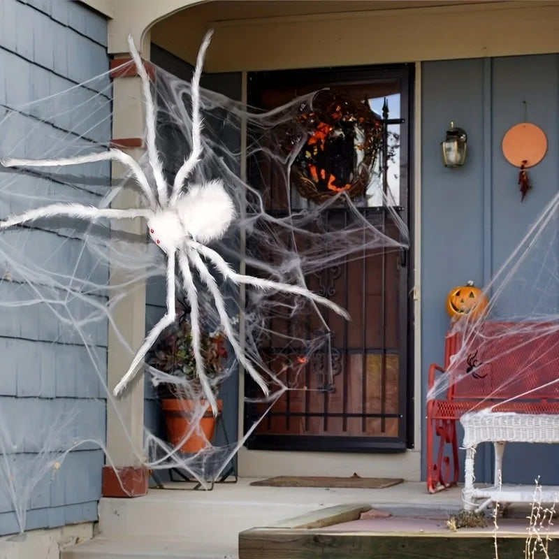 Big Plush Spider Scary Halloween Decoration