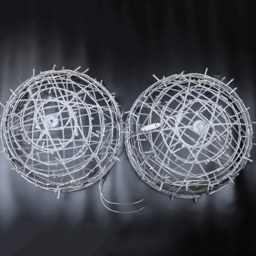 LED Round Rattan Ball Christmas Fairy Lights for Home Garden Decoration