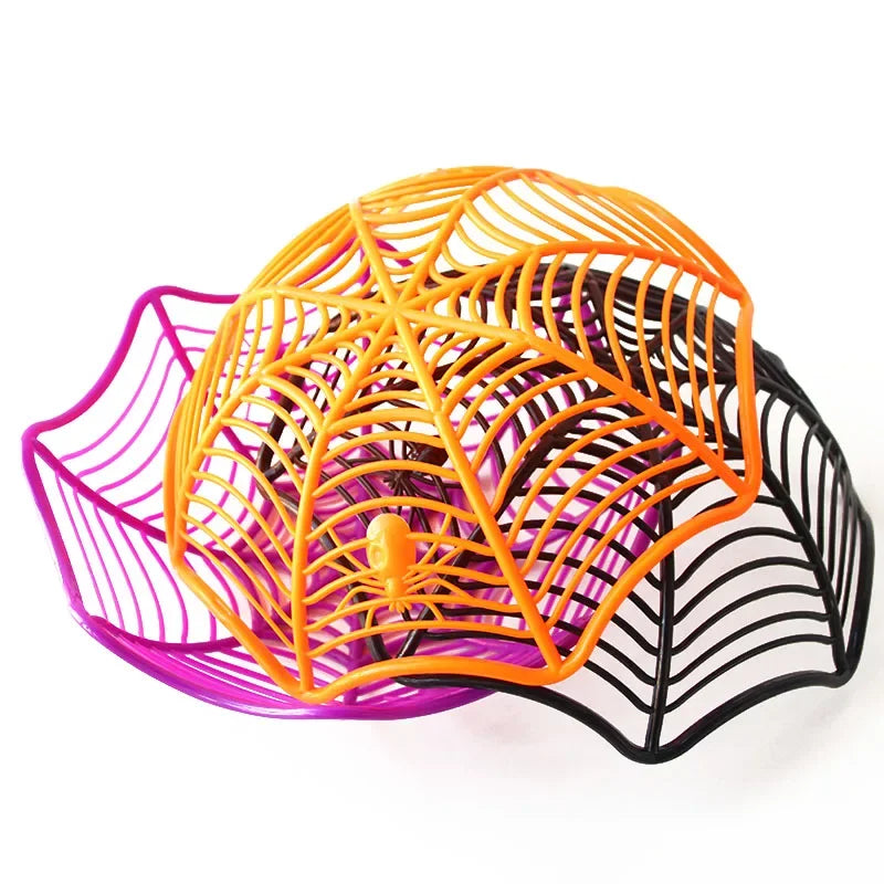Black Spider Web Bowl Fruit Plate