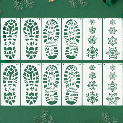 6 different snowflake stencils