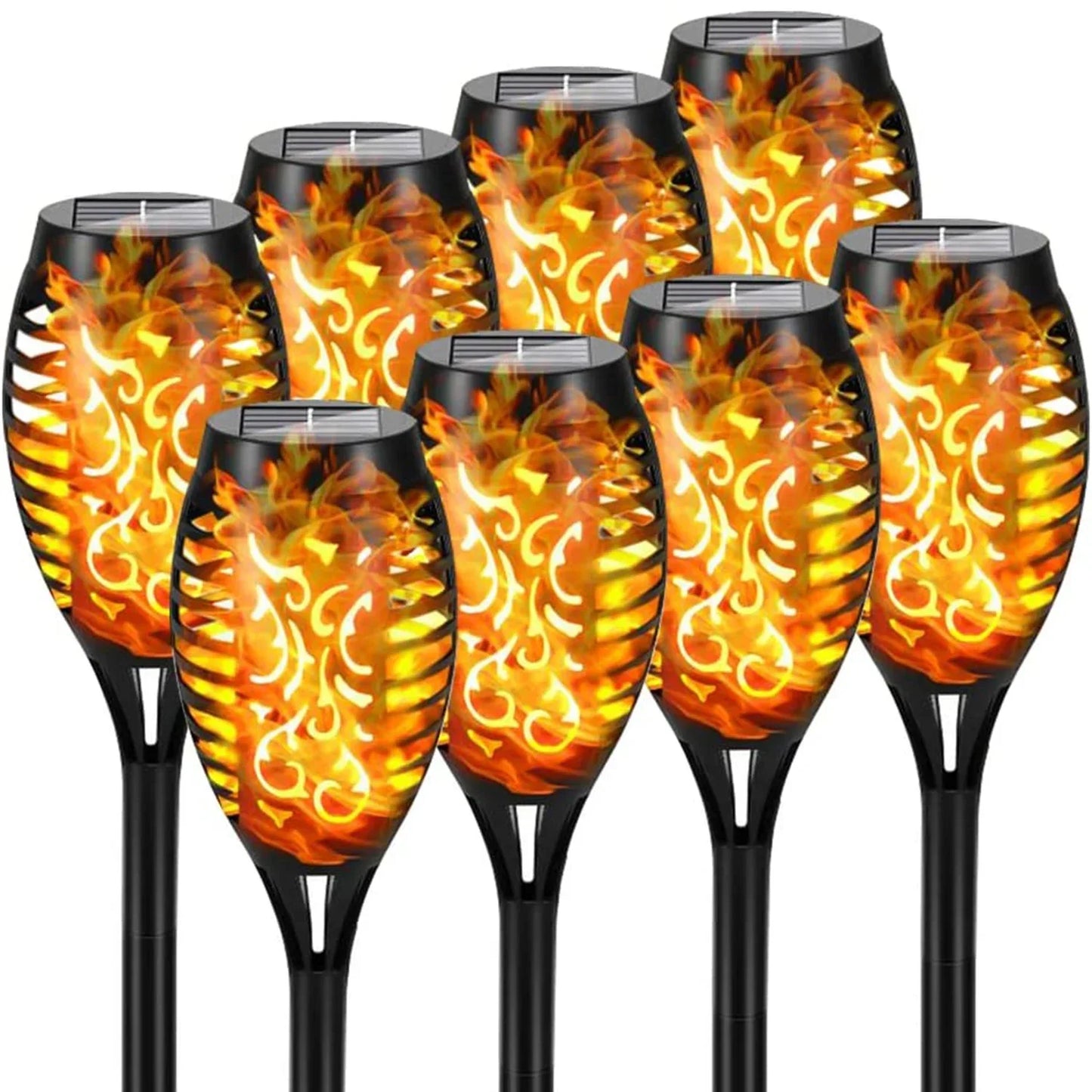 12LED Solar Flame Light Outdoor,Waterproof 12LEDs
