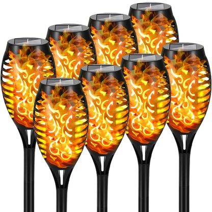 12LED Solar Flame Light Outdoor,Waterproof 12LEDs