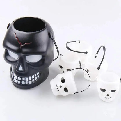 1pc Halloween Skeleton Bucket Portable
