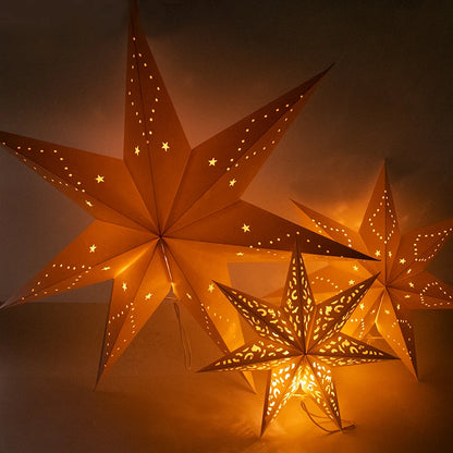 1pc White Hallow Out Star Hanging Decoration