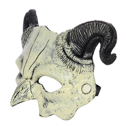 Horns Devil Half Face Mask