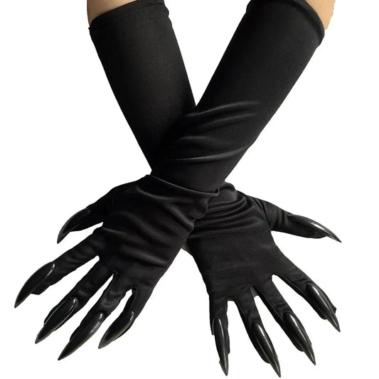 Makeup Witch Black Nail Ghost Nails