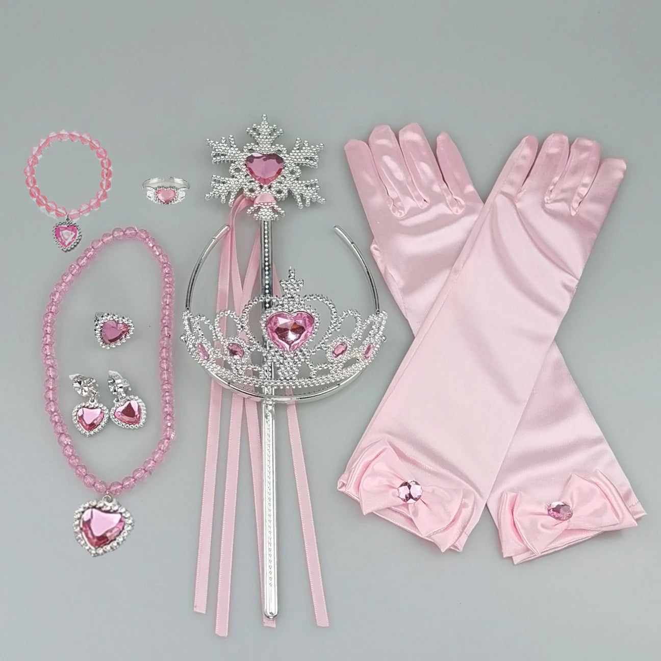 Girls Cosplay Elsa Anna Princess Crown Magic Wand Costume