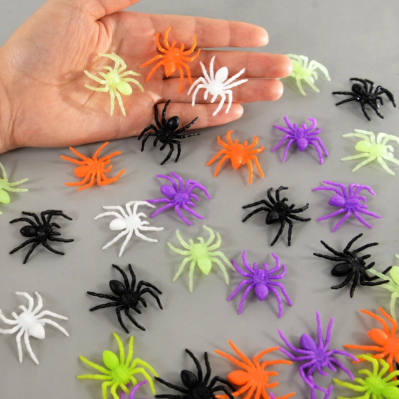 Plastic Spider Insect For Halloween Web Decor