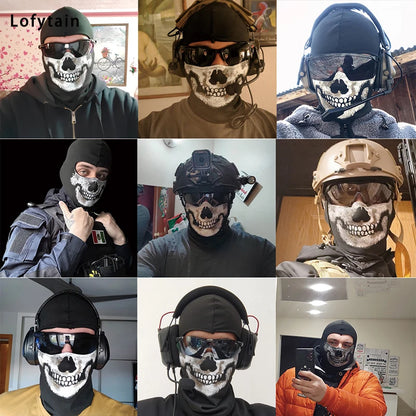 Lofytain COD:MW2 Ghost Skull Balaclava Ghost