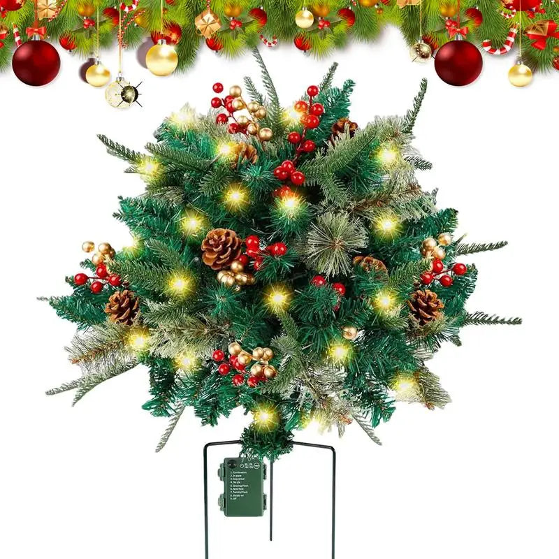 Artificial Outdoor Christmas Tree with LED – 8 Lighting Modes