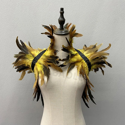 Natural Feather Shrugs Shawl For Women