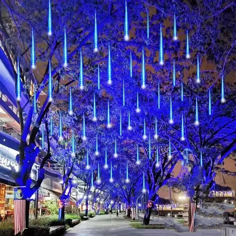 Solar Meteor Shower LED String Light