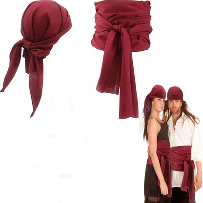 Pirate Headscarf and Belt Set 2Pcs - Festivewarehouse™