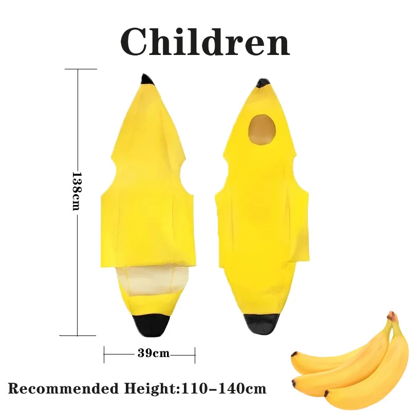Child/Adult Unisex Fun Banana Set