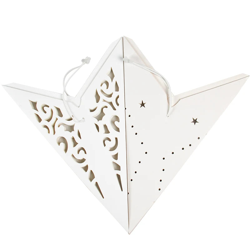 1pc White Hallow Out Star Hanging Decoration