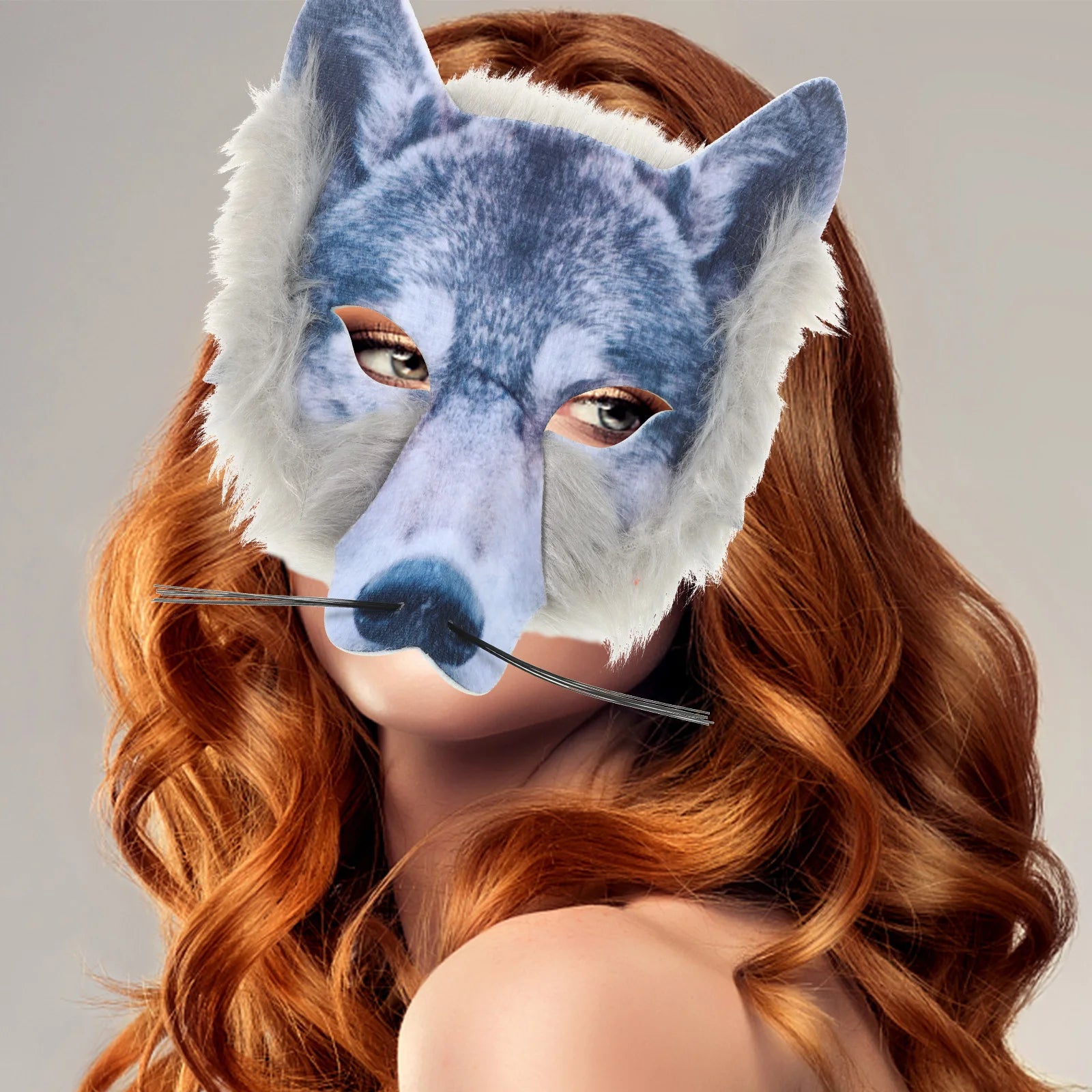 PVC Wolf Mask 1pc - Festivewarehouse™