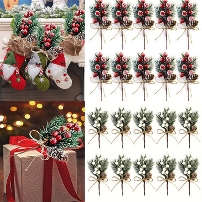 Christmas Decor - Artificial Flowers & Greenery, Gift Decor - Decorative Wreath for Home & Holiday