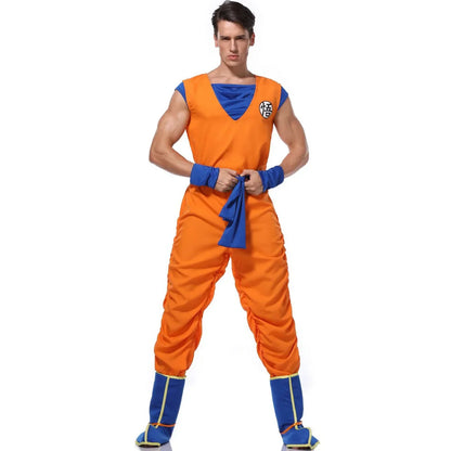 Adult Man Halloween Japanese Anime Son Goku Cosplay Costume