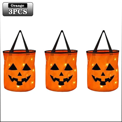 1-20PC LEDLight Up Halloween Pumpkin Candy