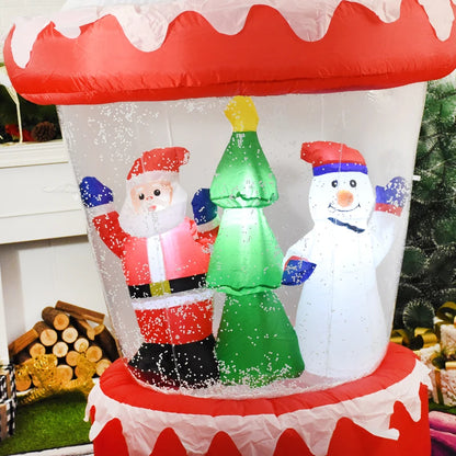 Inflatable Christmas Snow Globe with LED Light