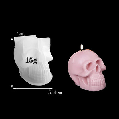 3D Skull Candle Silicone Mold