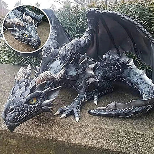 Garden Big Squatting Dragon Sculpture
