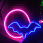 Halloween Bat Spirit LED Neon Wall Decor - USB or Battery Powered