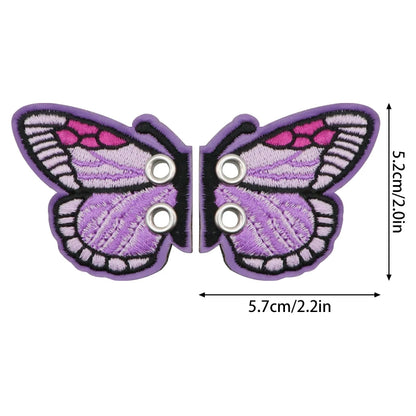 1 Pair Bling Bat Shoe Wings Embroidery DIY