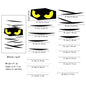 Halloween decorations room door stickers